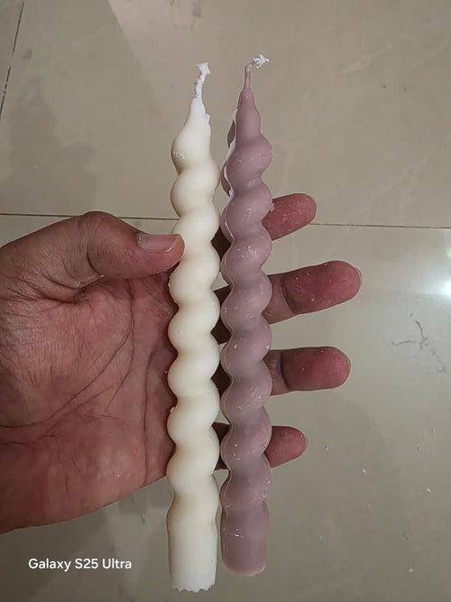 Pillar Candle – Spiral Design