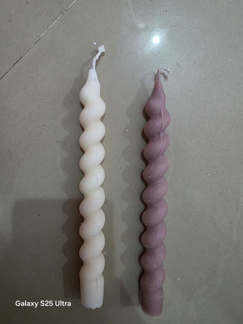 Pillar Candle – Spiral Design