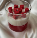 Romantic Hearts Layered Glass Jar Candle
