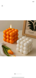 Bubble Cube Candle Set of 2