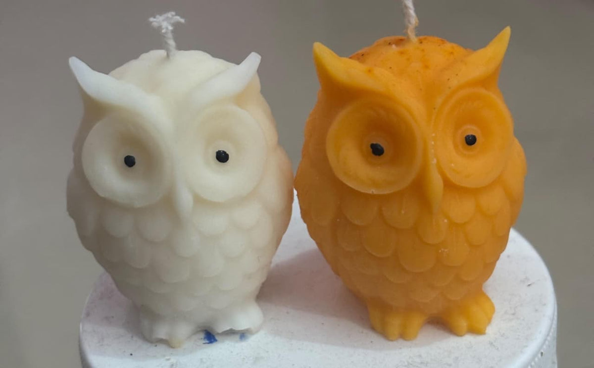 Owl Decorative Candle – Cute Owl-Shaped Candle with Custom Colours